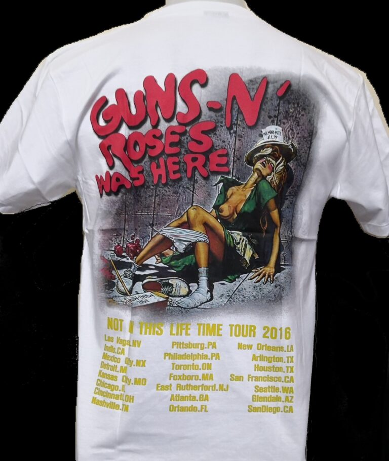 Guns `n` Roses t-shirt Not in This Life Time size S - Image 3