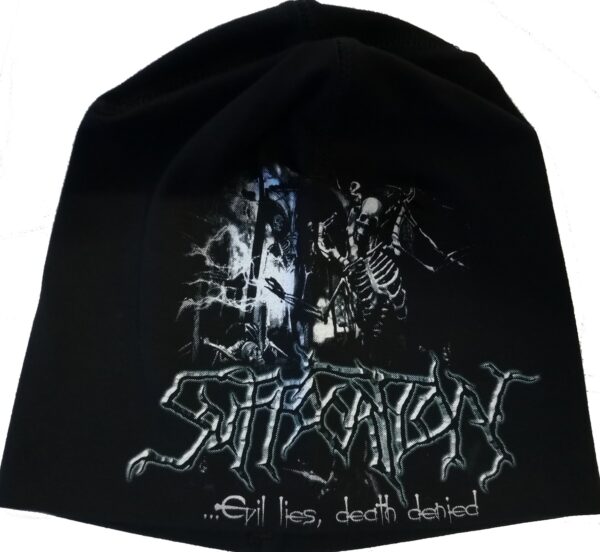 Suffocation beanie ...Evil Lies Death Denied