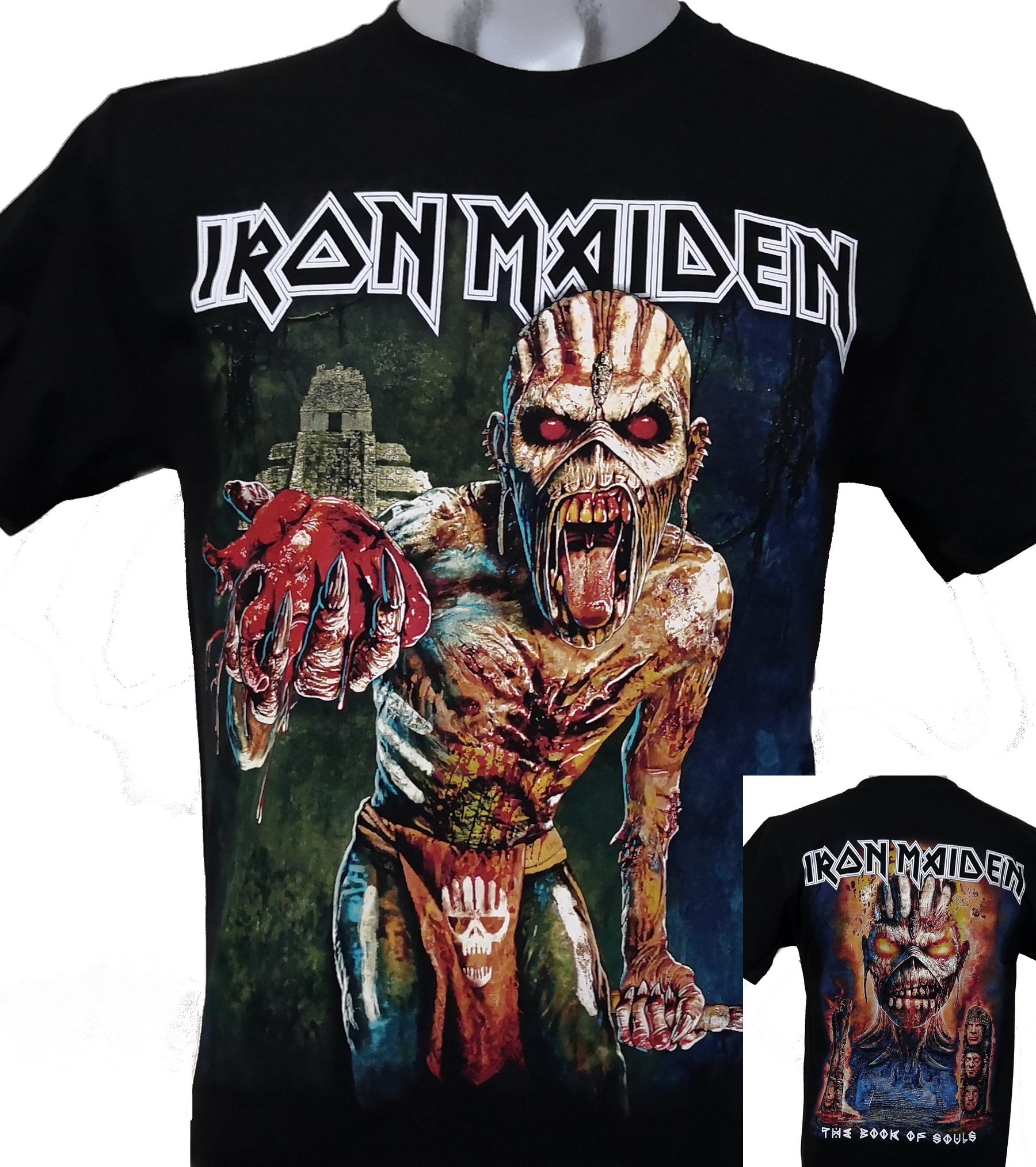 Iron Maiden Book of Soul Logo Herren T-Shirt Amplified S-XL Grau 