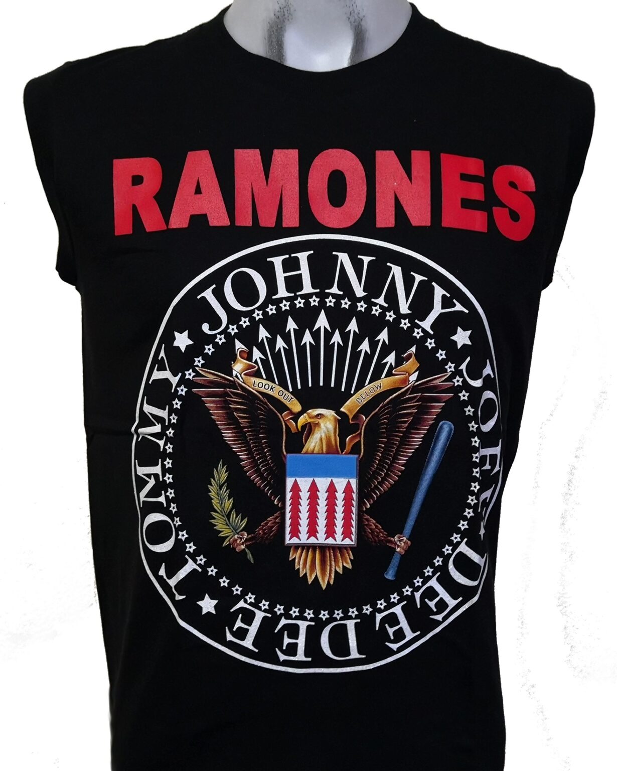 Ramones Sleeveless T Shirt Hey Ho Let`s Go Size M Roxxbkk