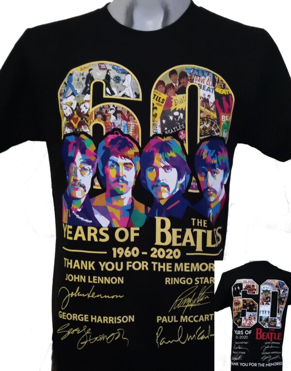 The Beatles t-shirt 60 Years Of size XXL