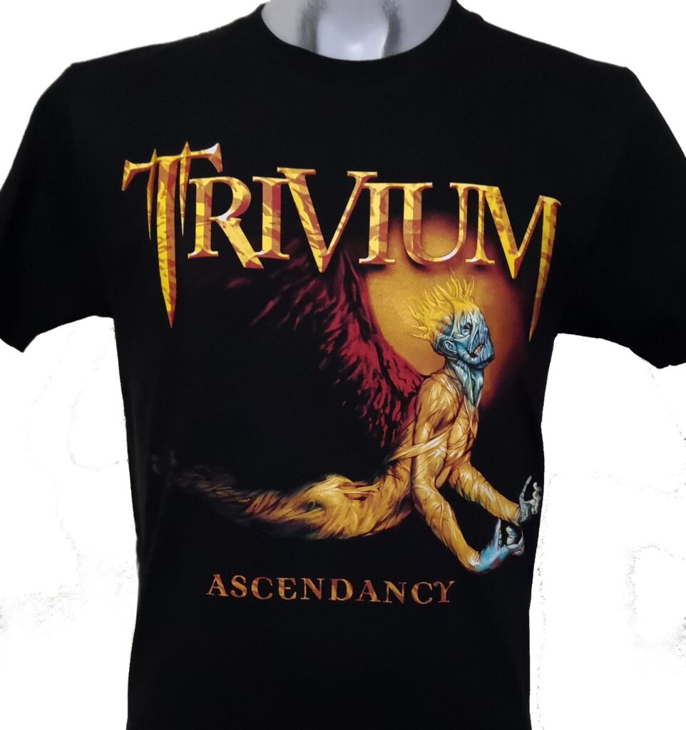 New Trivium Metal Logo Ascendancy Mens Black/White Hoody