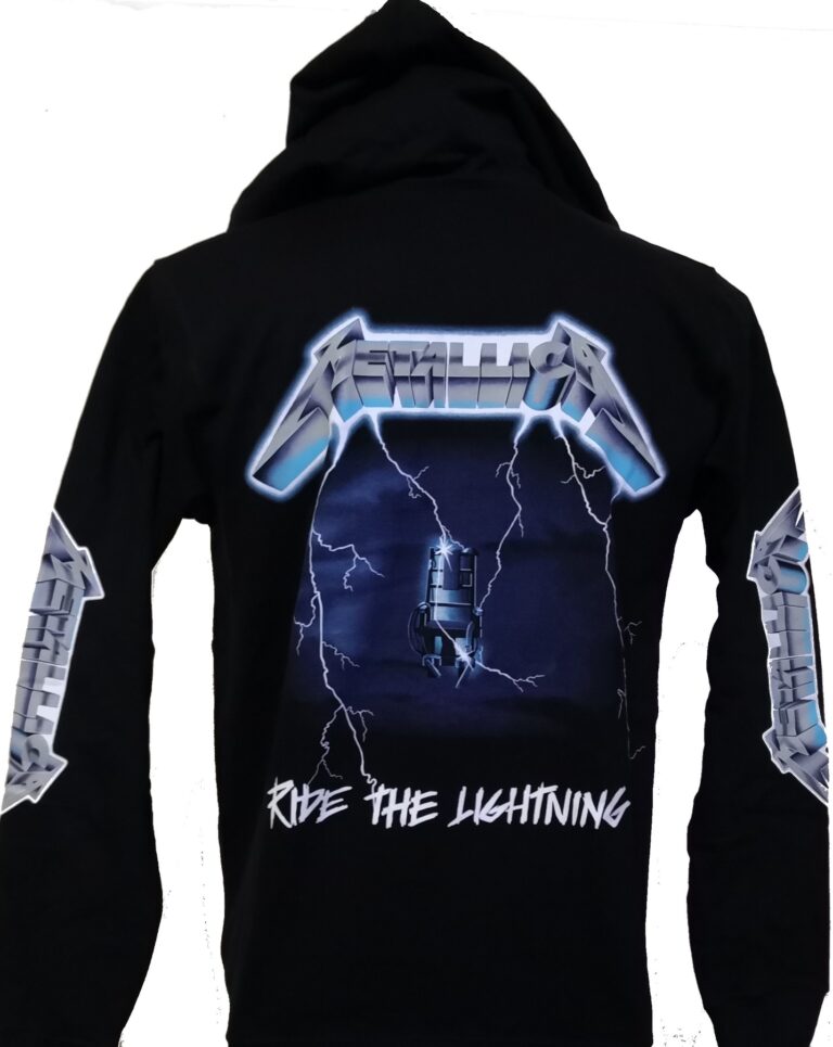 metallica ride the lightning hoodie