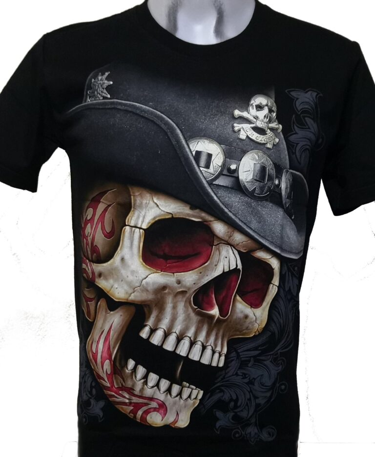 Skull t-shirt size XXL Glow in the Dark