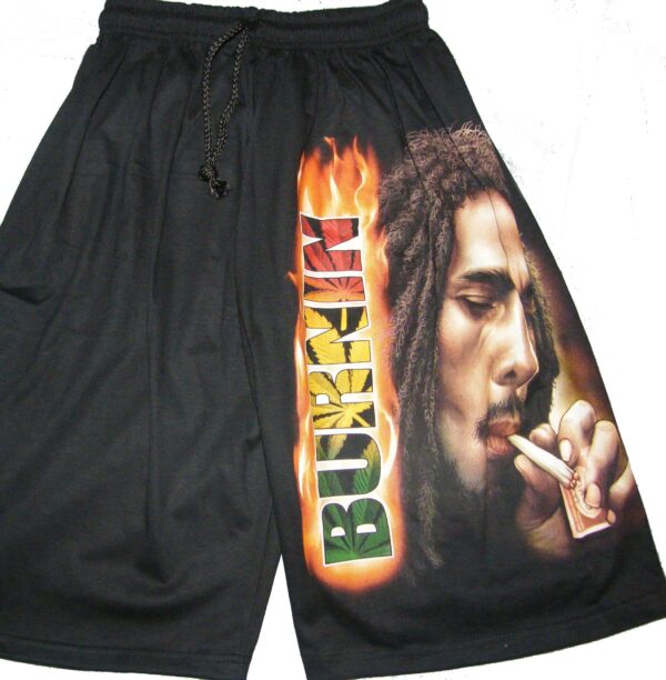 Bob Marley shorts Burnin