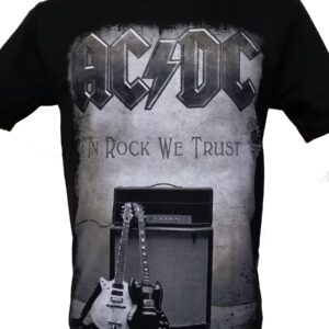 AC/DC t-shirt In Rock We Trust size L