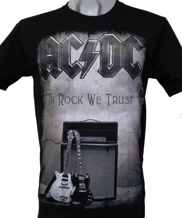 AC/DC t-shirt In Rock We Trust size M
