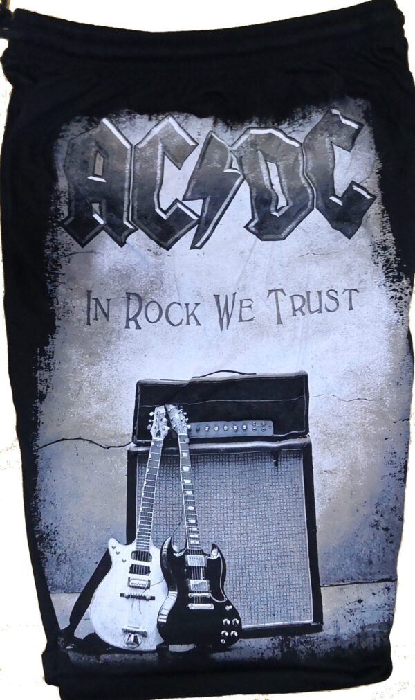 AC/DC shorts In Rock We Trust