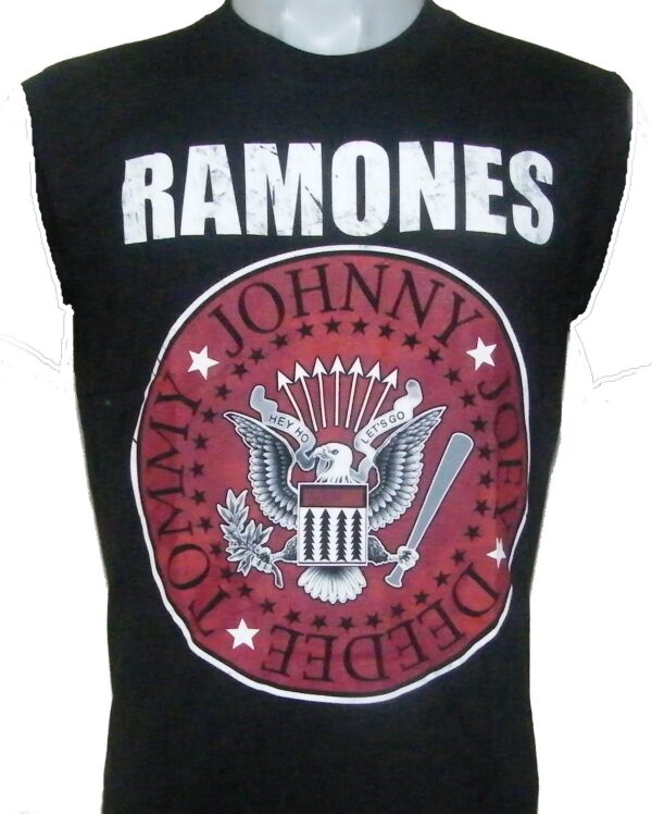 Ramones sleeveless t-shirt Hey Ho Let`s Go size S