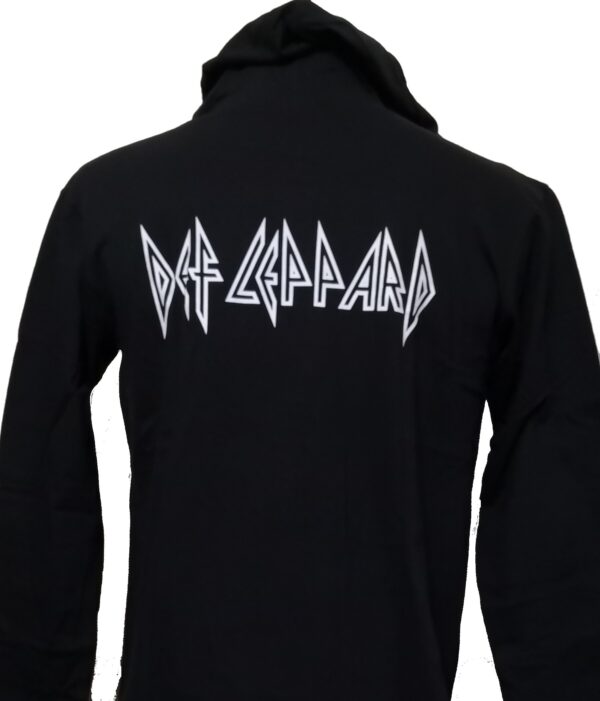 Def Leppard long-sleeved t-shirt w/hoodie Pyromania size M - Image 2