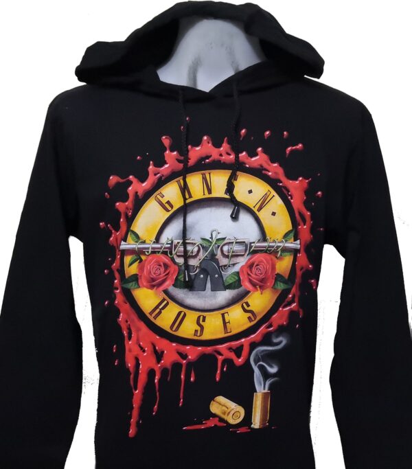 Guns `n` Roses long-sleeved t-shirt w/hoodie size M