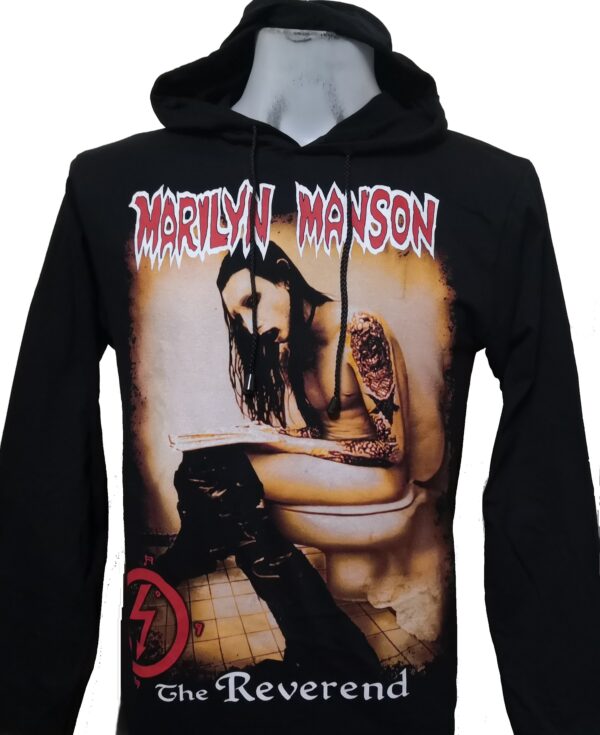 Marilyn Manson long-sleeved t-shirt w/hoodie The Reverend size S