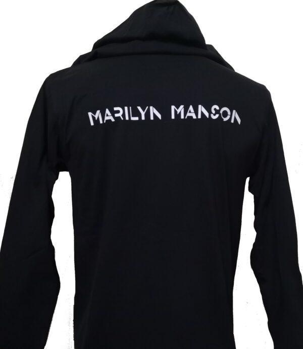 Marilyn Manson long-sleeved t-shirt w/hoodie size L - Image 2