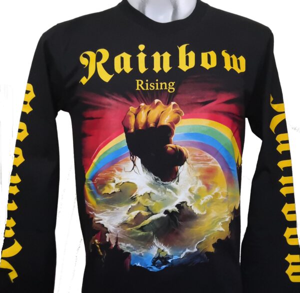 Rainbow long-sleeved t-shirt Rising size L