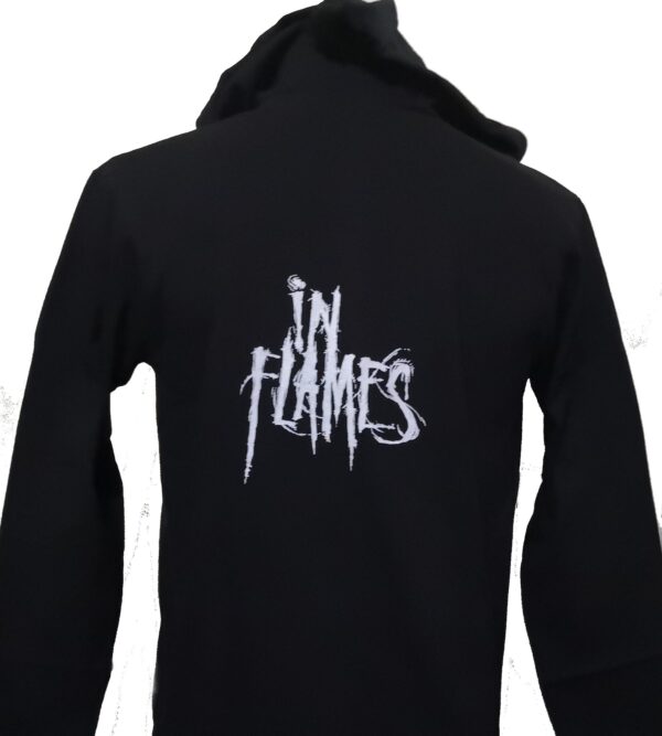 In Flames long-sleeved t-shirt w/hoodie Battles size M - Image 2