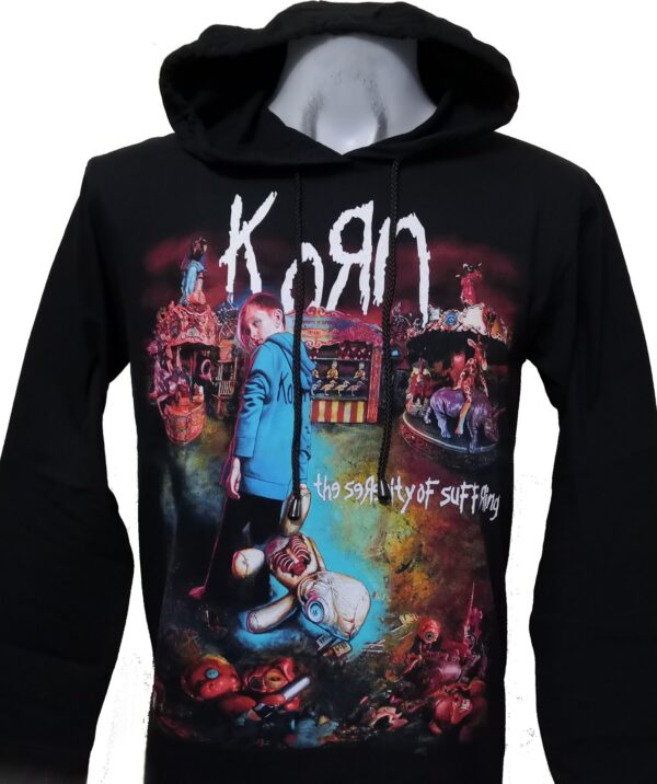 Korn long-sleeved t-shirt w/hoodie The Serenity of Suffering size S