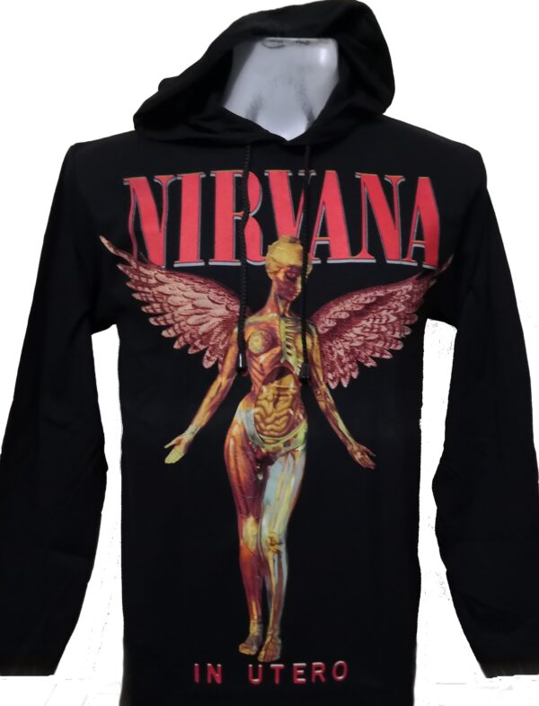 Nirvana long-sleeved t-shirt w/hoodie In Utero size S