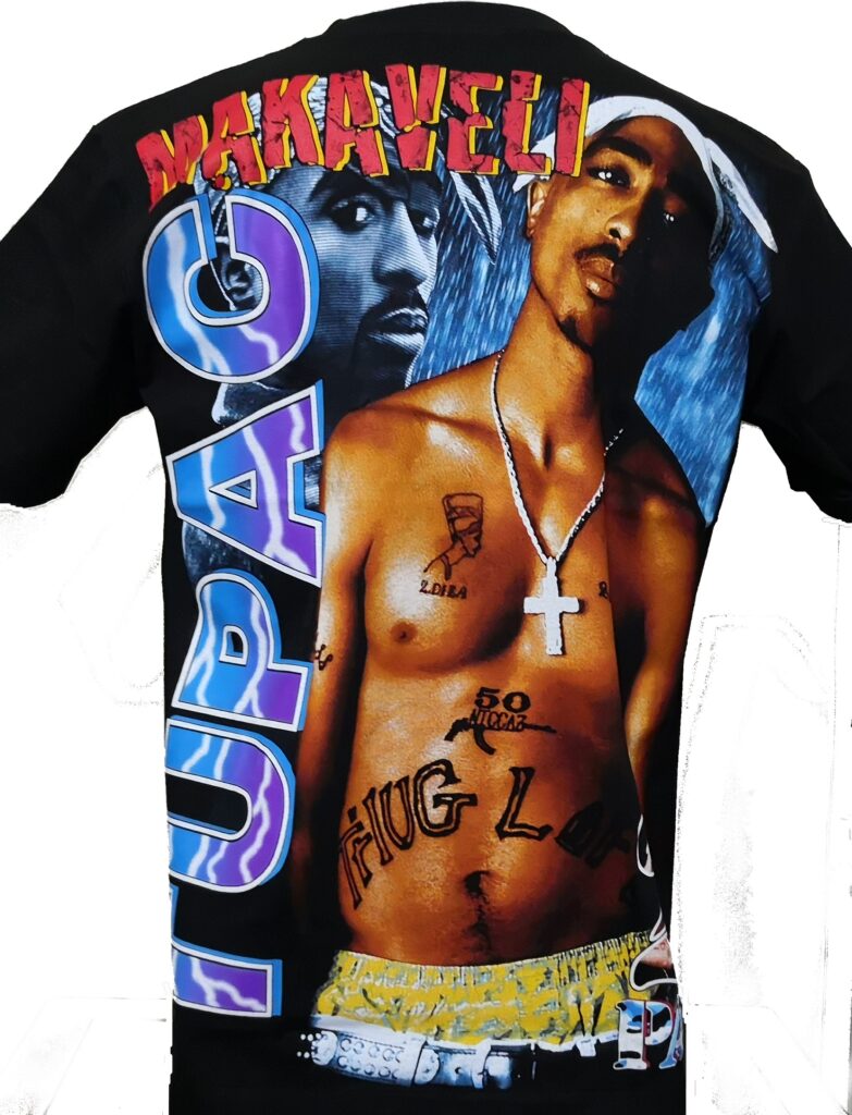 TUPAC SHAKUR Tupac T Shirt La Skyline Logo Nuovo Ufficiale da