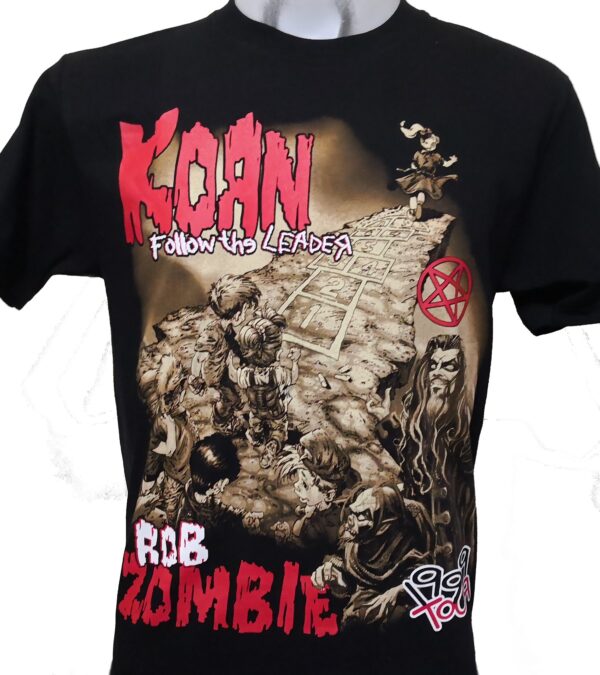 Korn + Rob Zombie t-shirt 1999 Tour size M - Image 2
