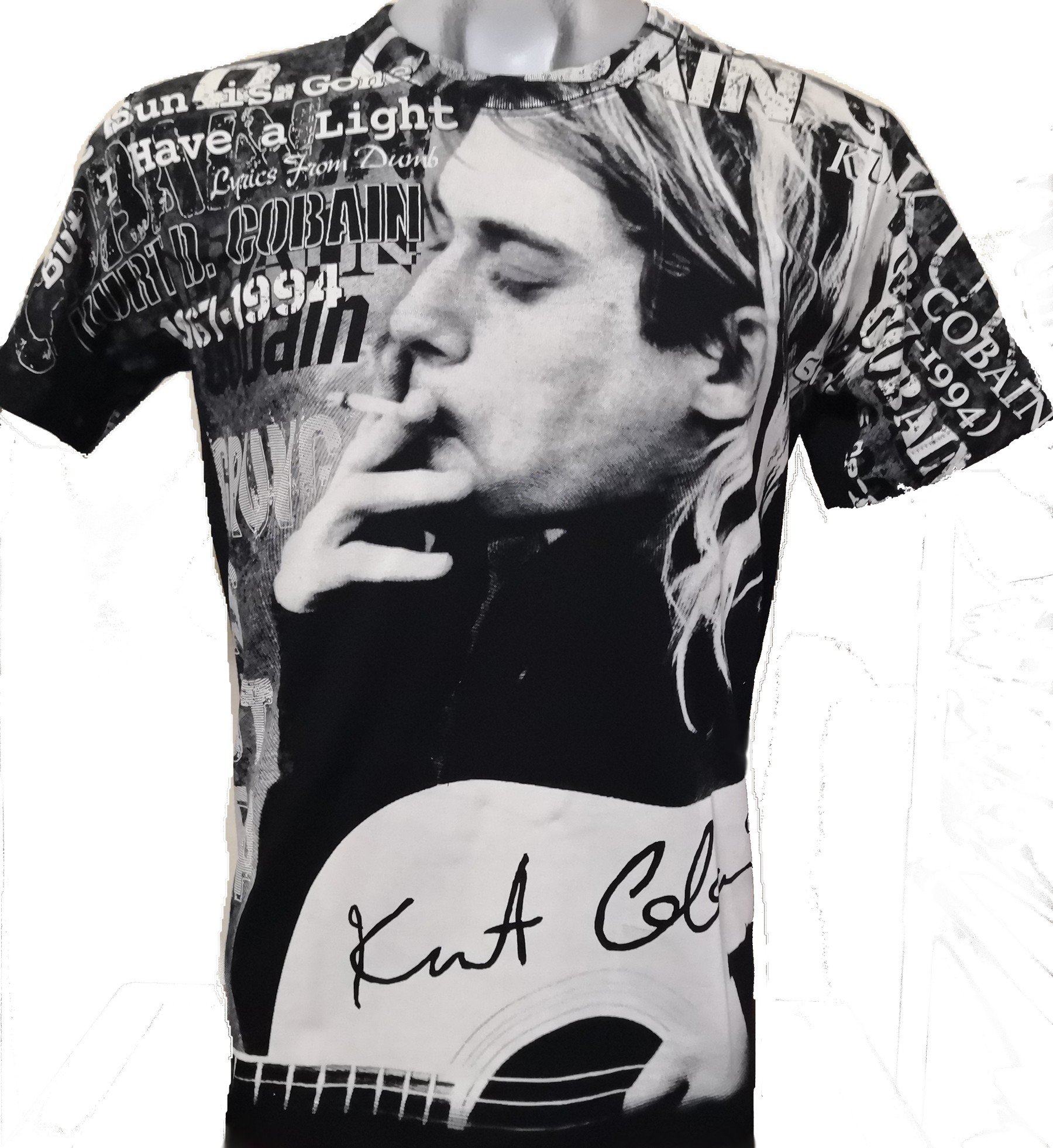 chop attribute tell me Kurt Cobain t-shirt size L – RoxxBKK