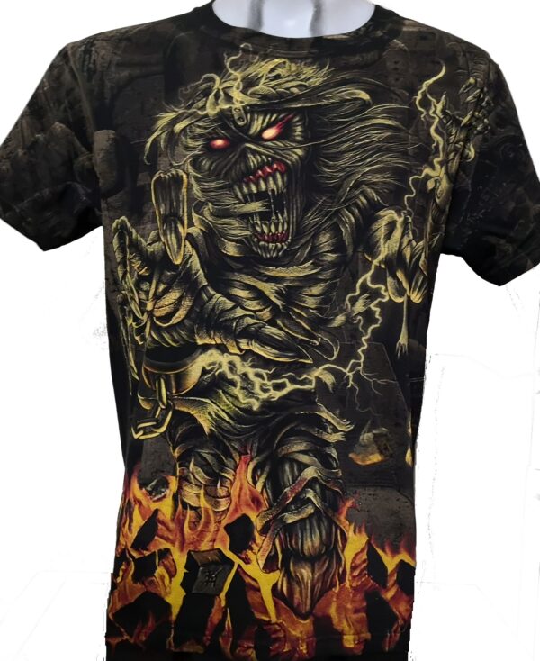 Iron Maiden t-shirt size L all-over print - Image 2