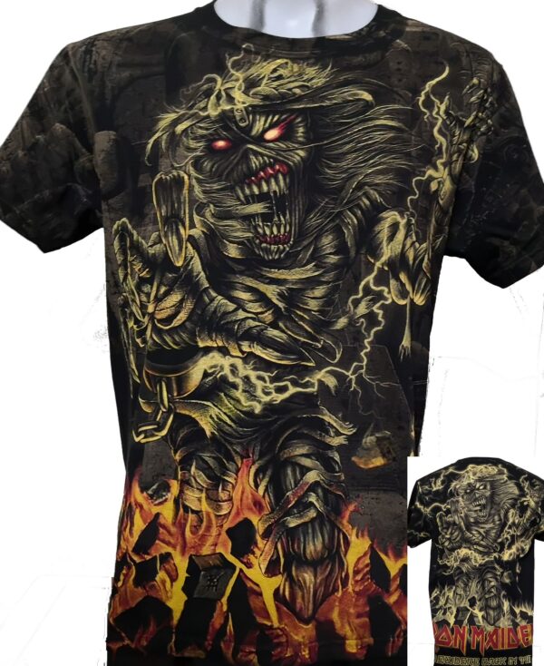 Iron Maiden t-shirt size L all-over print
