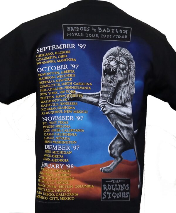 Rolling Stones t-shirt Bridges to Babylon size XL - Image 3