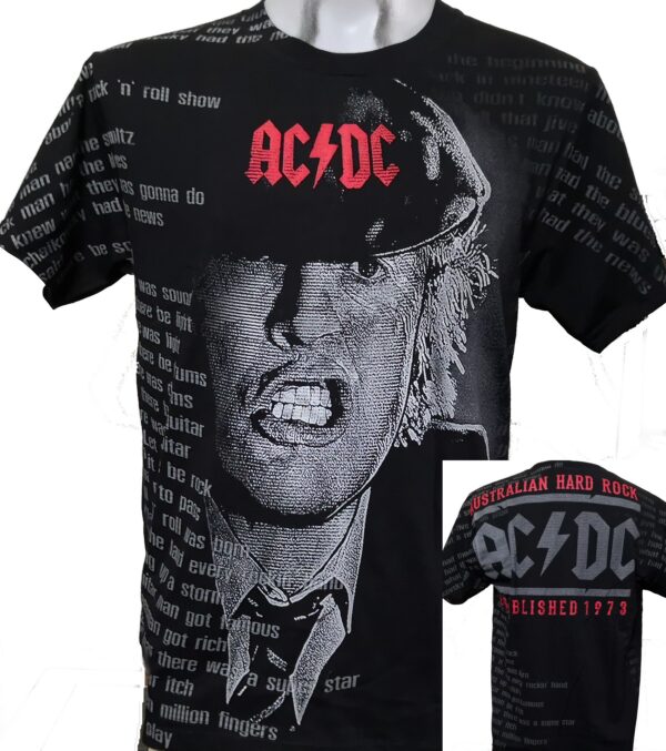 AC/DC t-shirt size XL all-over print