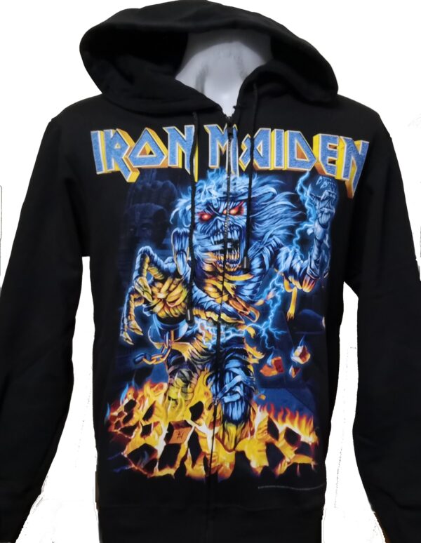 Iron Maiden hoodie/jacket Somewhere Back in Time size XXL - Image 2