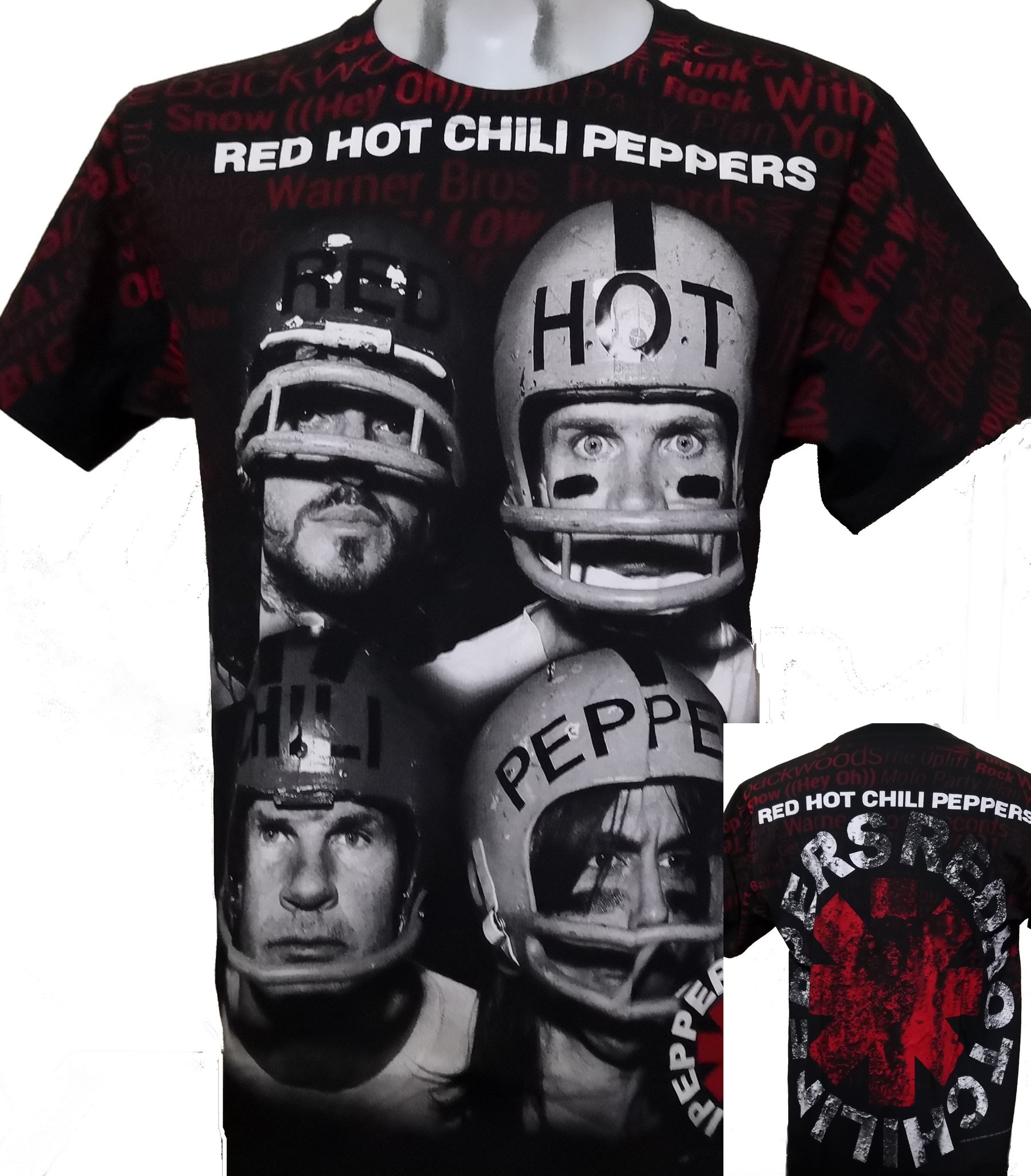 Mew Mew har taget fejl jeg læser en bog Red Hot Chili Peppers t-shirt size XXL all-over print – RoxxBKK