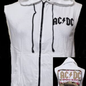 AC/DC sleeveless t-shirt/jacket w/hoodie size M