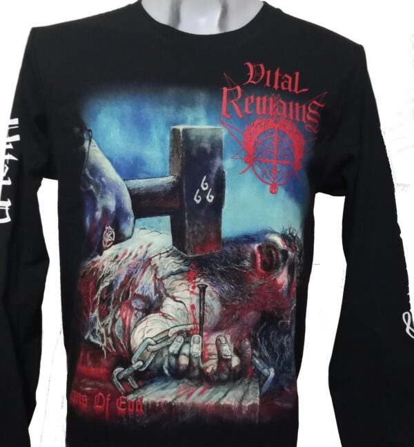 Vital Remains long-sleeved t-shirt Icons of Evil size XL