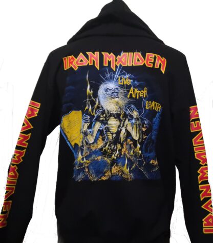 Iron Maiden hoodie/jacket Live After Death size XL - Image 3