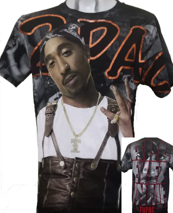 Tupac t-shirt All Eyez on Me size M all-over print
