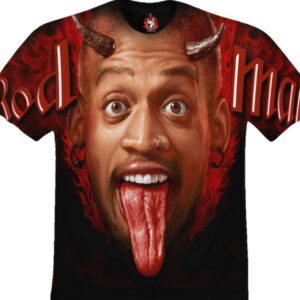 Dennis Rodman t-shirt size M all-over print