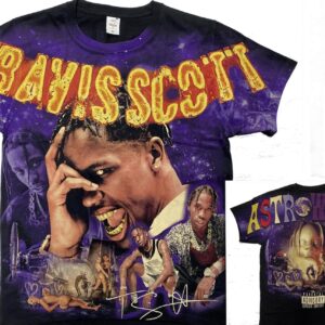 Travis Scott t-shirt Astroworld size M all-over print