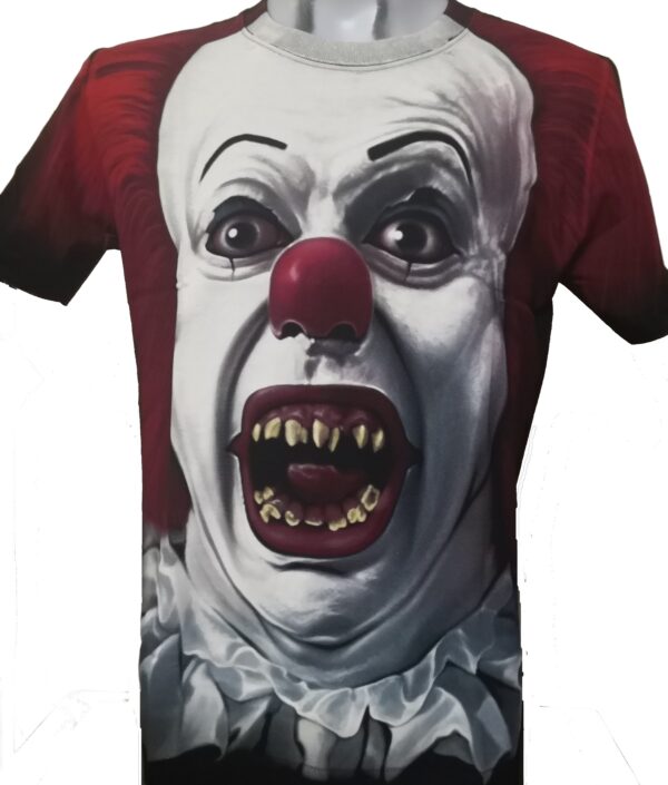 Scary clown t-shirt size L