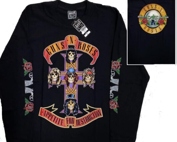 Guns `n` Roses long-sleeved t-shirt Appetite for Destruction size XXL