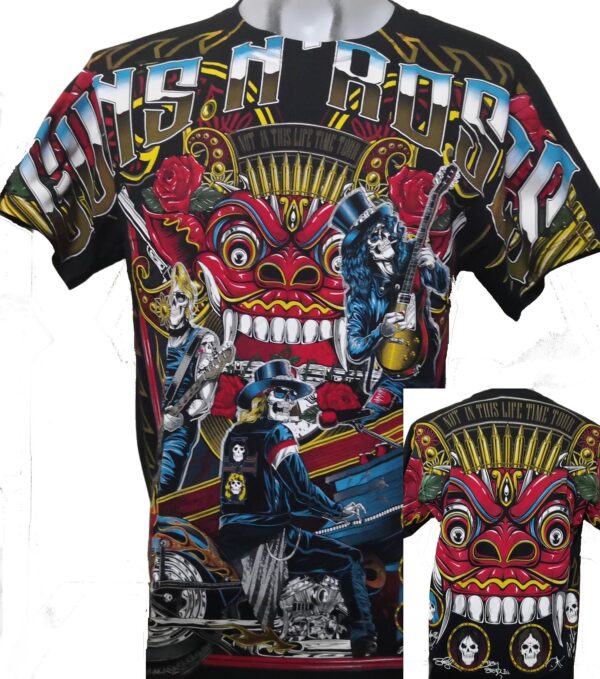 Guns `n` Roses t-shirt Not in This Lifetime size XXL all-over print