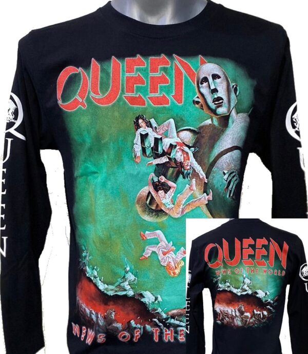 Queen long-sleeved t-shirt News of the World size S