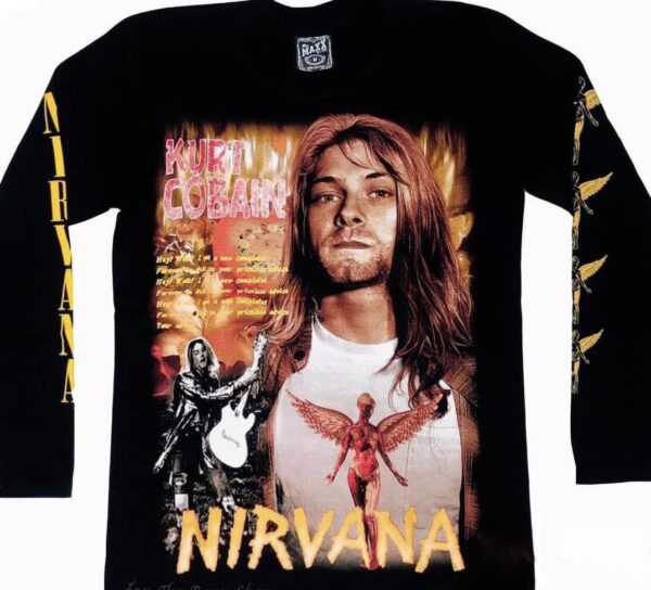 Nirvana long-sleeved t-shirt Kurt Cobain size M