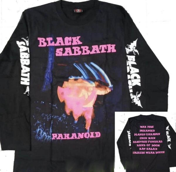 Black Sabbath long-sleeved t-shirt Paranoid size XXL