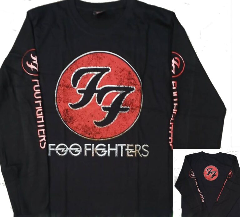 Buy the Rock Off Foo Fighters FF Logo T Shirt in Black