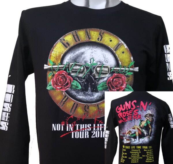 Guns `n` Roses long-sleeved t-shirt Not in This Life Time size XL