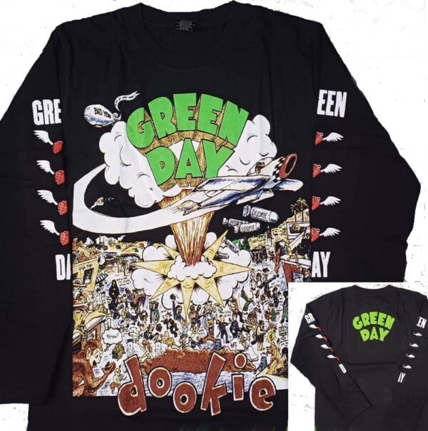 Green Day long-sleeved t-shirt Dookie size L