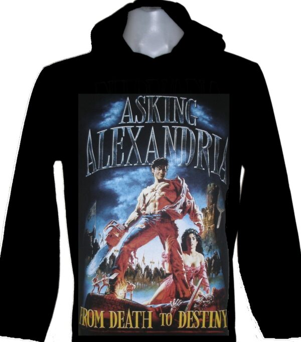 Asking Alexandria long-sleeved t-shirt w/hoodie From Death to Destiny size M