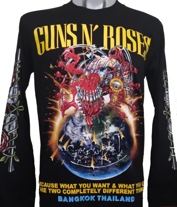 Guns `n` Roses long-sleeved t-shirt Bangkok size M - Image 2
