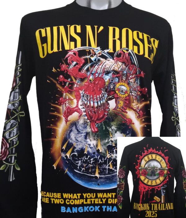 Guns `n` Roses long-sleeved t-shirt Bangkok size M