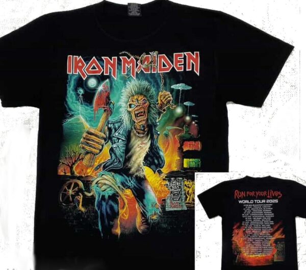 Iron Maiden t-shirt Run For Your Lives size L