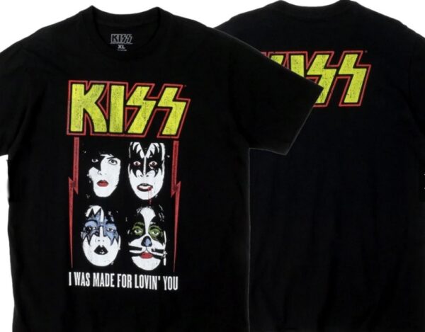 Kiss t-shirt I Was Made For Lovin' You size XXL